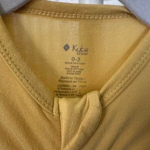 Kyte BABY Yellow Mustard Soft Footie One Piece